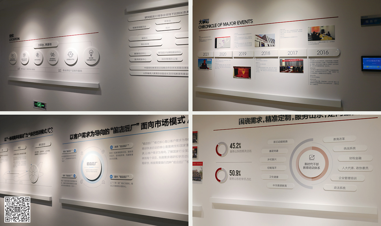 山東大學在線教育研究院文化空間建設(shè)